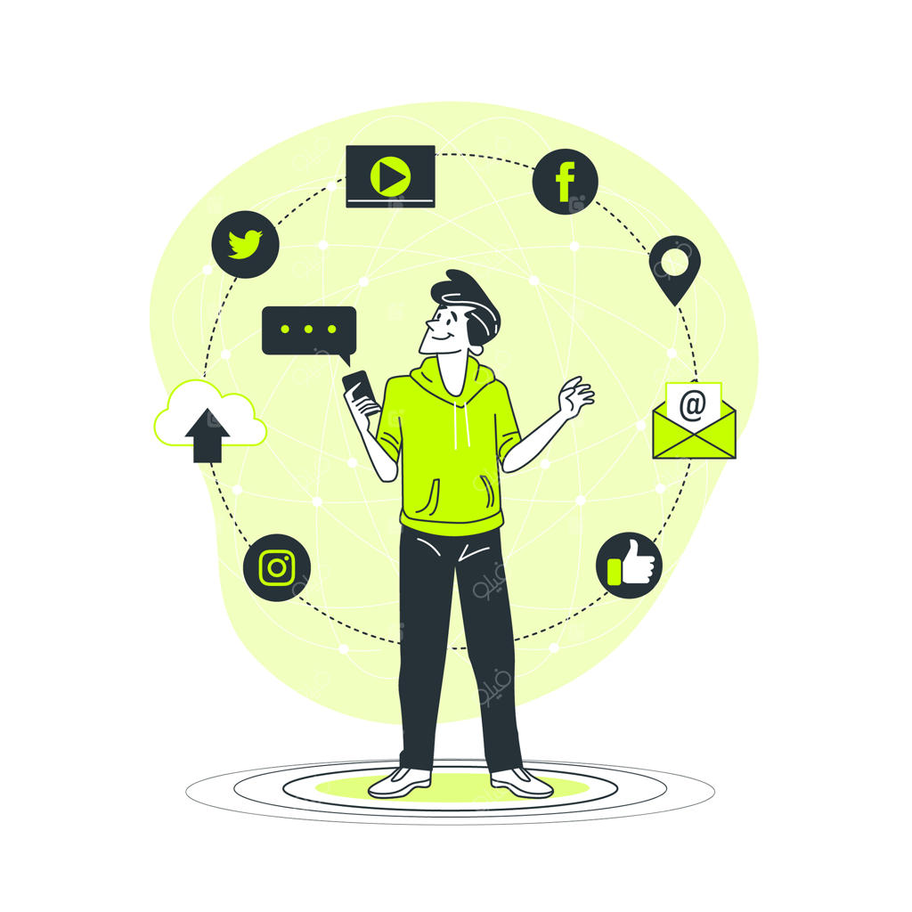 تصویرسازی مفهوم آنلاین