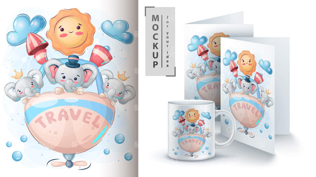 سفر فیل: شخصیت کارتونی کودکانه حیوانات