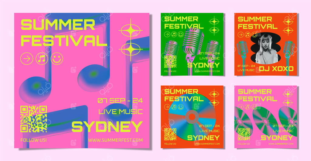 پست‌های اینستاگرامی جشنواره موسیقی