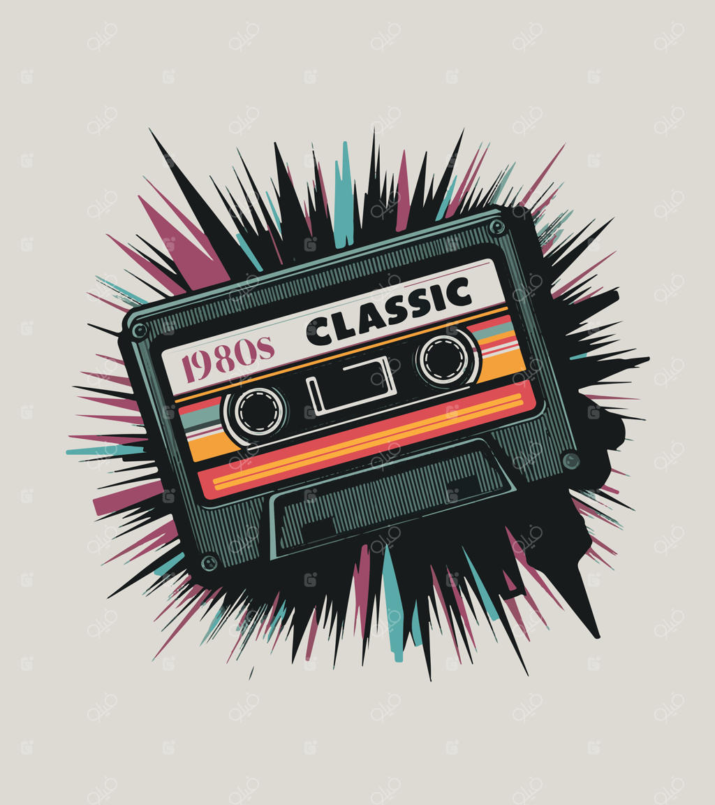 طرح تیشرت کلاسیک دهه ۱۹۸۰