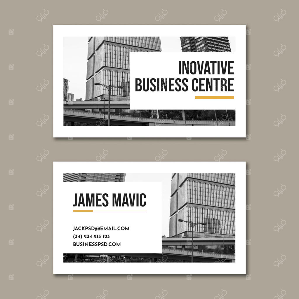 کارت ویزیت افقی کسب و کار