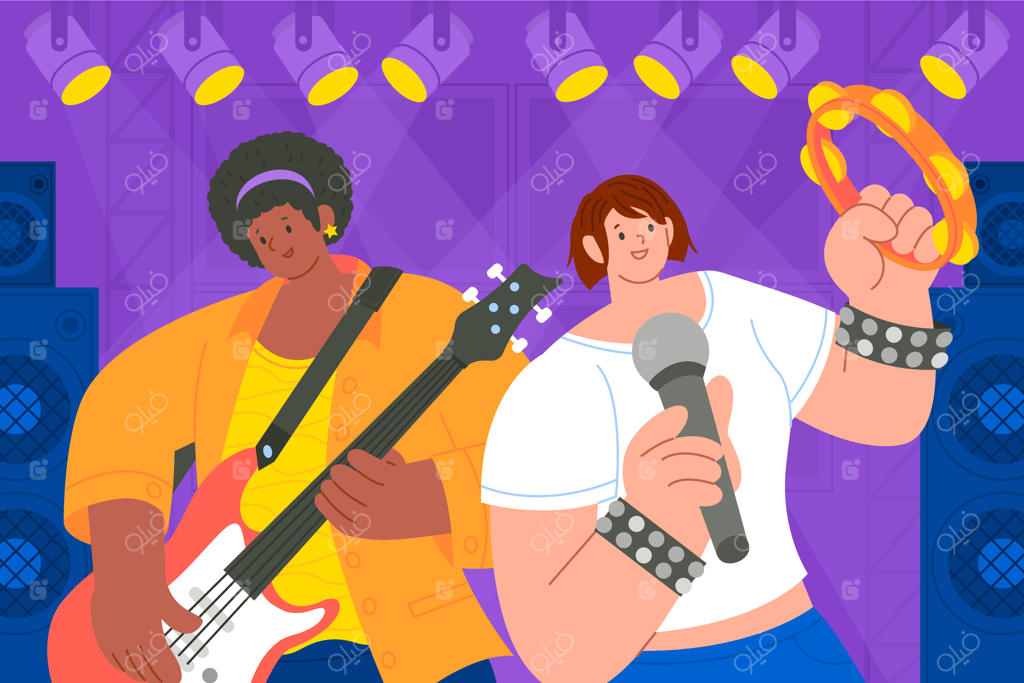 پس‌زمینه‌ی فستیوال موسیقی ساده