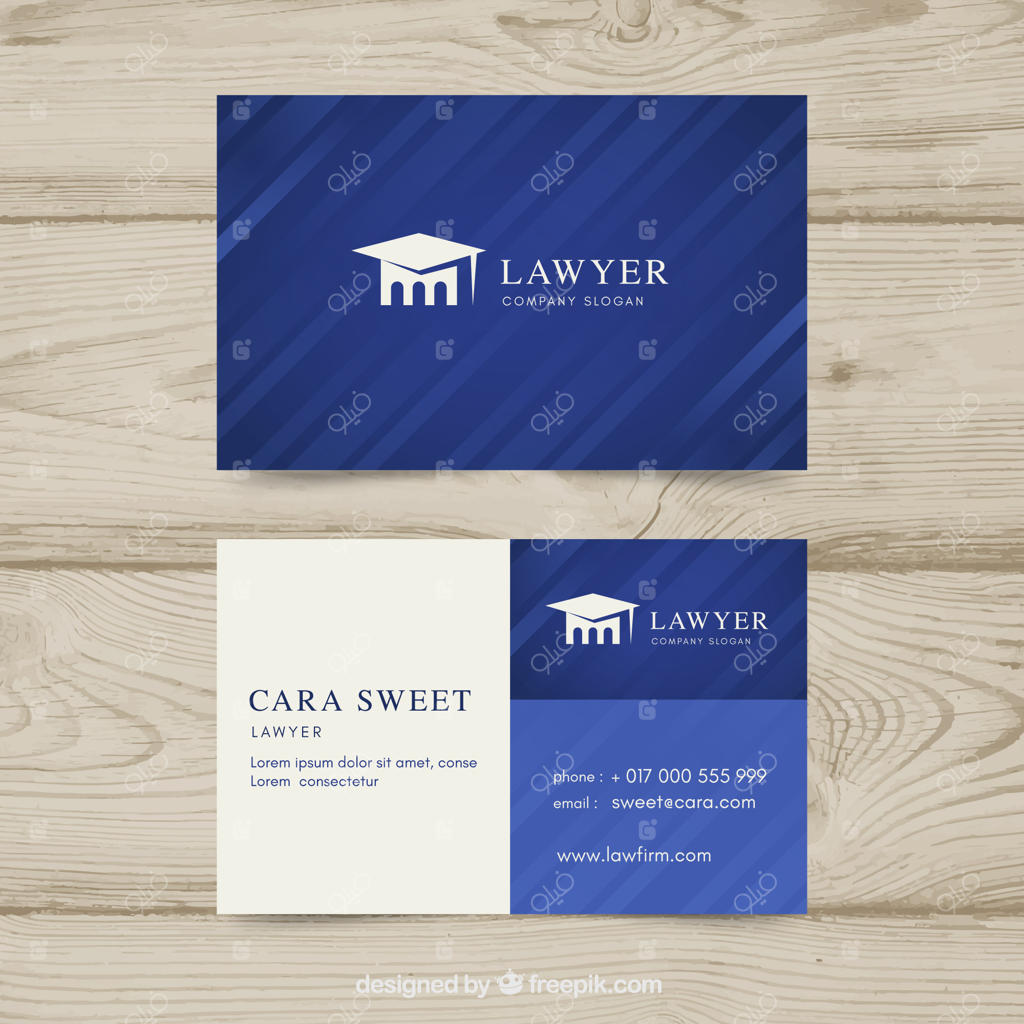 قالب کارت وکالت