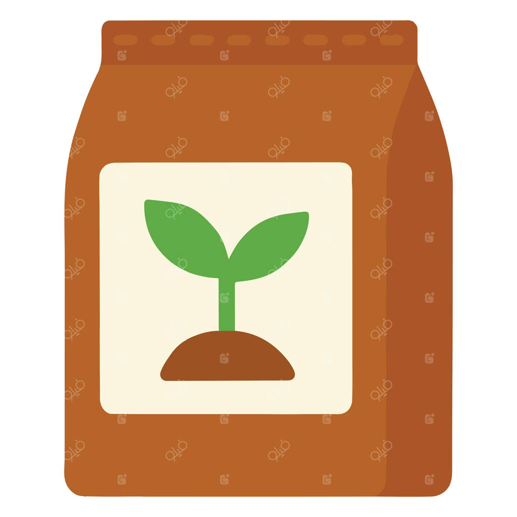 تصویر کیسه خاک، کیسه خاک باغ، کلیپ‌آرت رنگارنگ باغبانی، طرح سابلومیشن باغبان