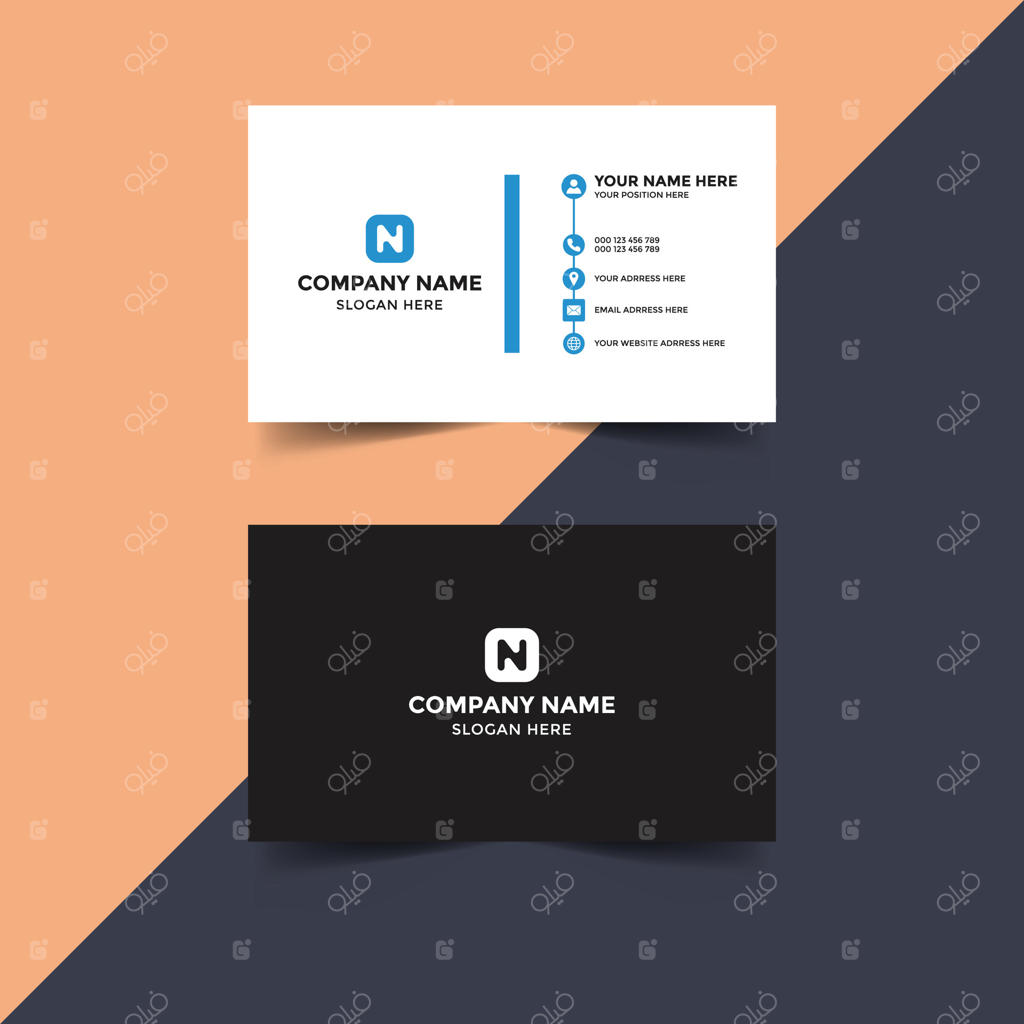 طراحی خلاقانه و ساده کارت ویزیت