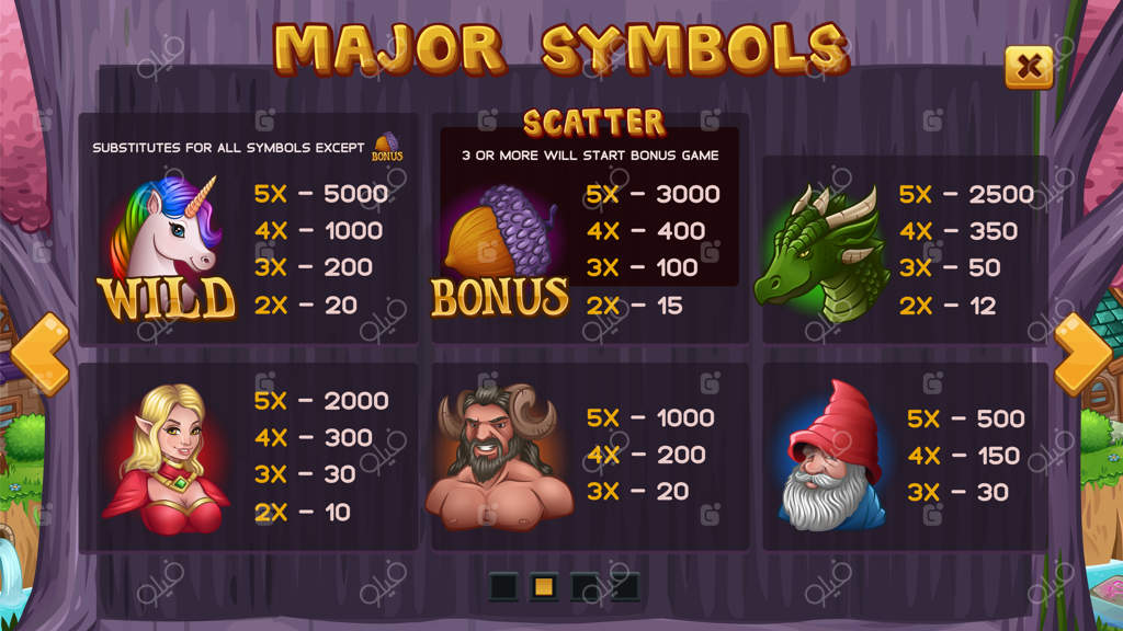 دره جذاب افسون‌شده با درخت بنفش جادویی و عناصر بازی