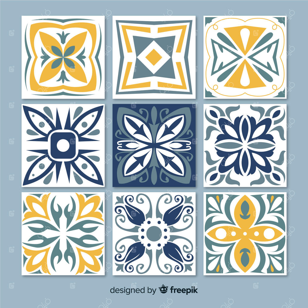 مجموعه کاشی‌های تزیینی