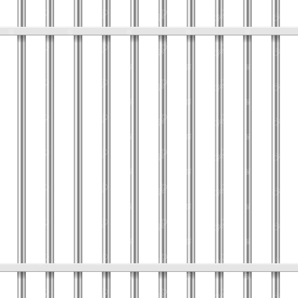 پس‌زمینه الگوی یکپارچه حصار فلزی سه‌بعدی با جزئیات واقعی - وکتور