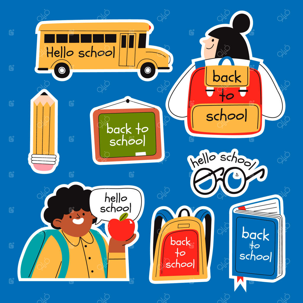 مجموعه برچسب‌ها برای فصل بازگشت به مدرسه