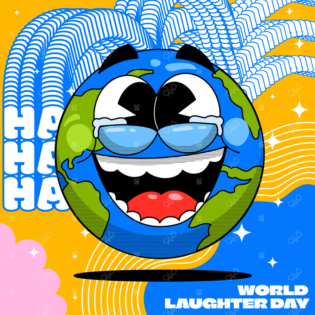 تصویرسازی دستی برای روز جهانی خنده
