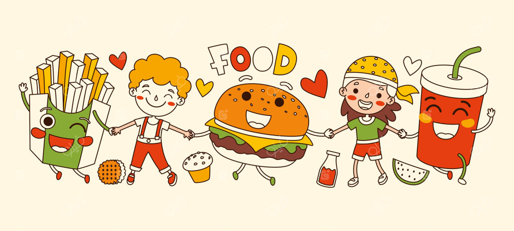 طرح خطی کارتونی دست‌کشیده