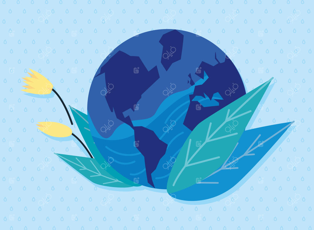 سیاره زمین با گل‌ها