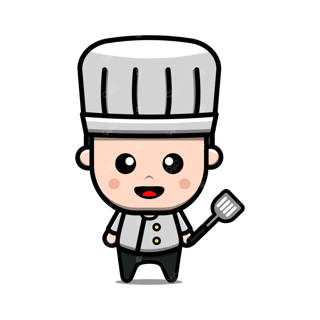 تصویر وکتور شخصیت آشپز بامزه