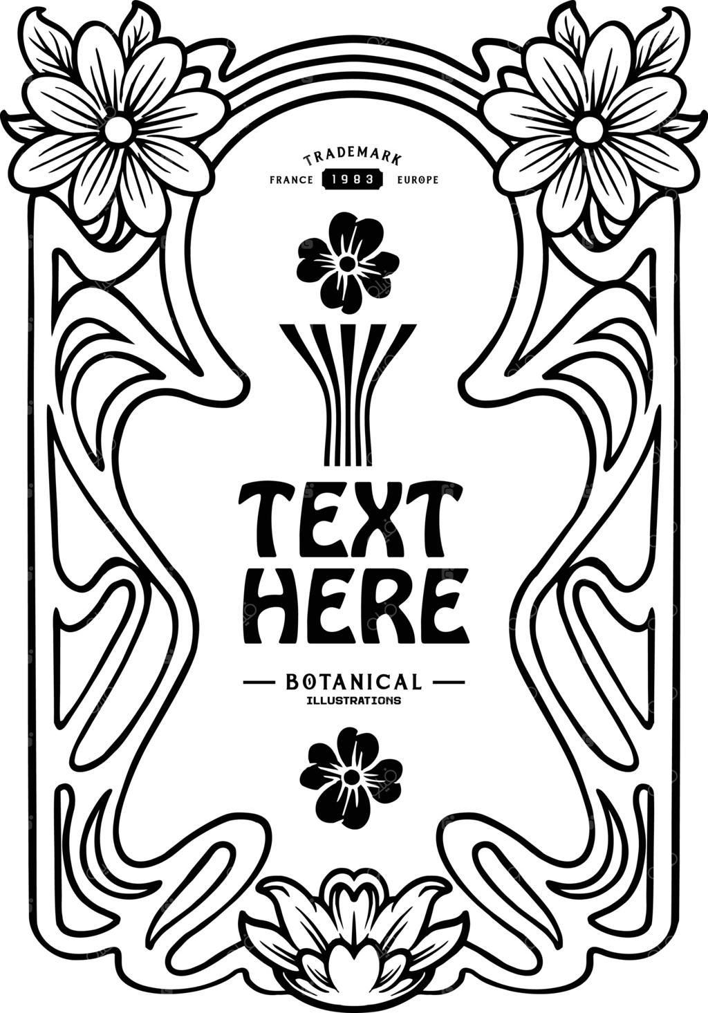 تصاویر کلاسیک قاب ویکتوریایی با طرح‌های نو و فلوریش برای طراحی لوگو، لباس، استیکر و لیبل، پوستر، کارت تبریک و تبلیغات کسب‌و‌کار شما