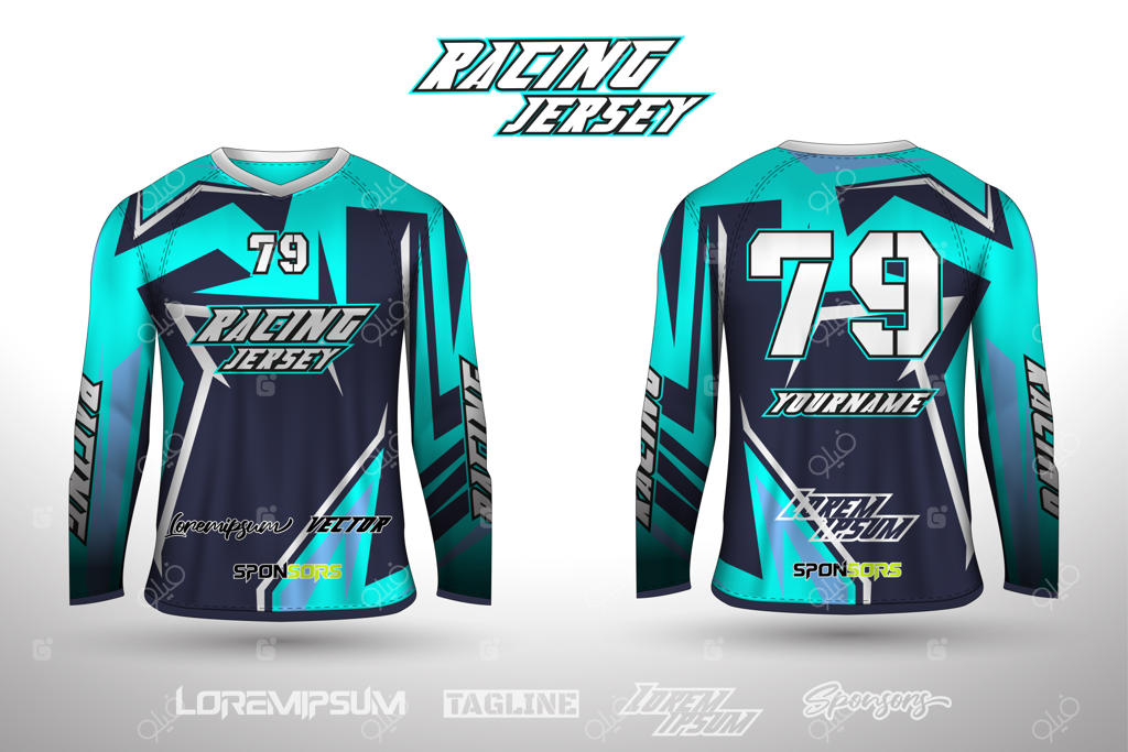 طراحی پیراهن ورزشی برای فوتبال، دوچرخه‌سواری و بازی‌های ویدئویی