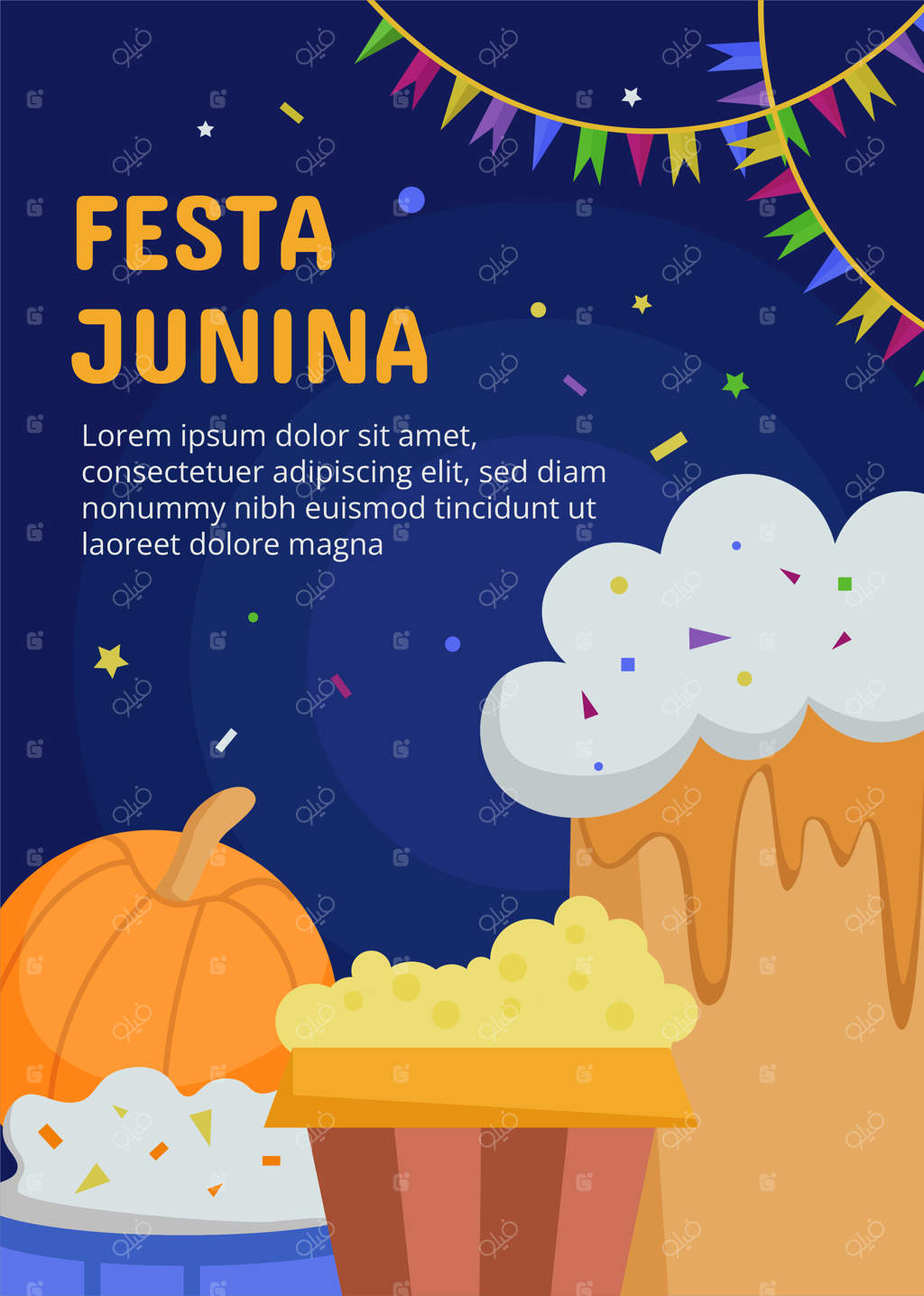 پوستر ساده جشن ژوئن شماره ۲