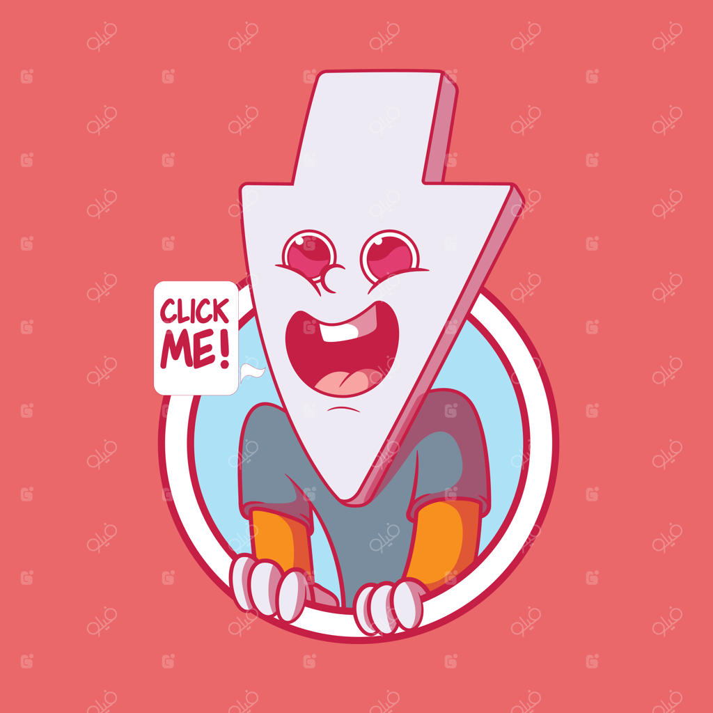 طرح مفهوم کاراکتر فلش، تصویر برداری، تکنولوژی اینترنت و طراحی ماسکات