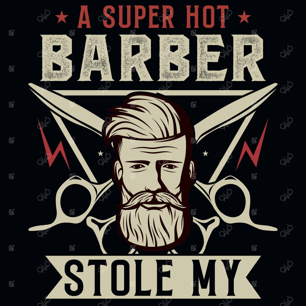 طرح تی‌شرت با گرافیک آرایشگری