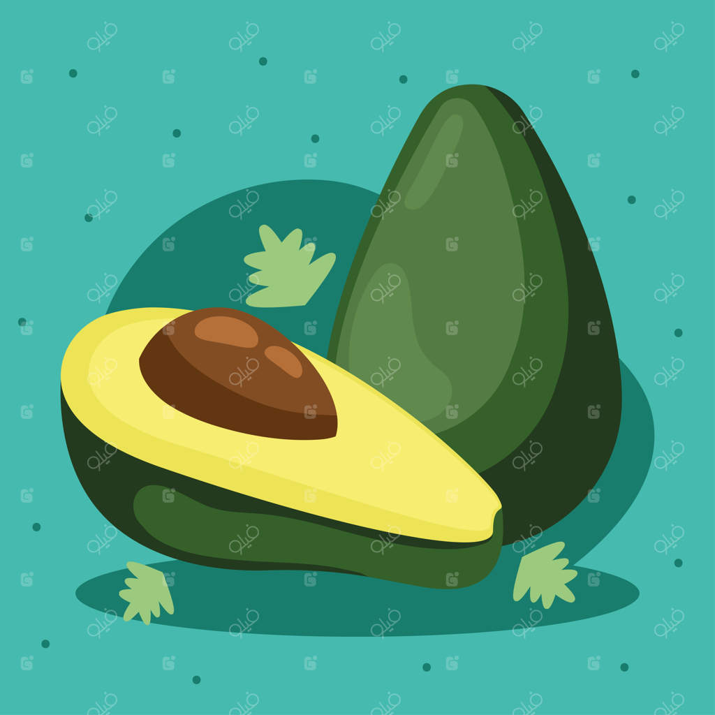 آووکادوی تازه و سبز