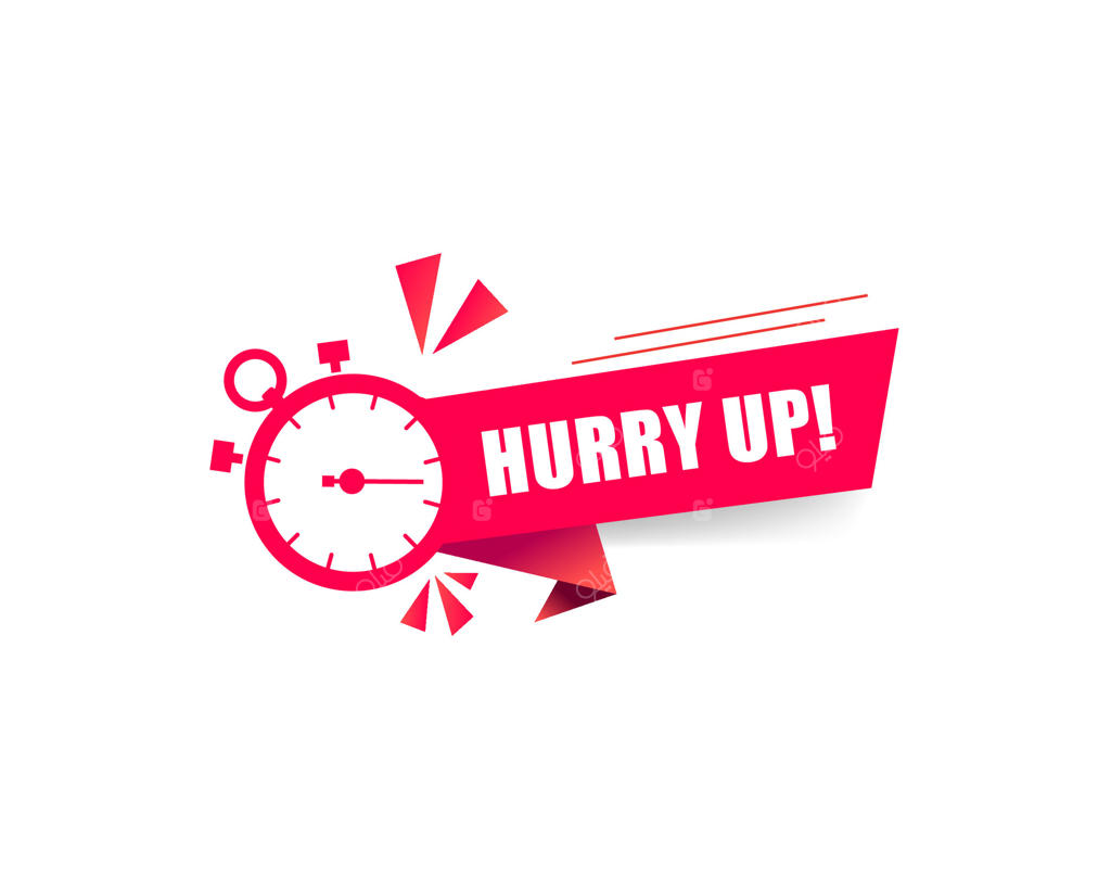 بنر قرمز فوری با کورنومتر برای طراحی وب سایت