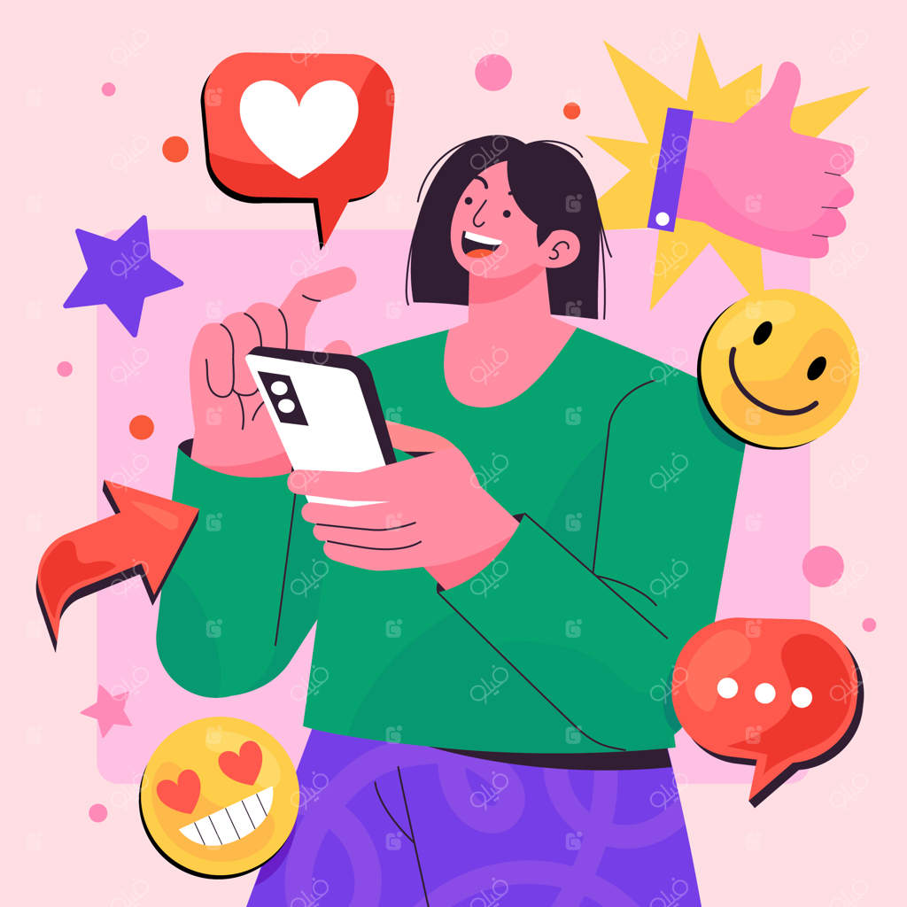 تصویرسازی افراد ساده و شبکه‌های اجتماعی