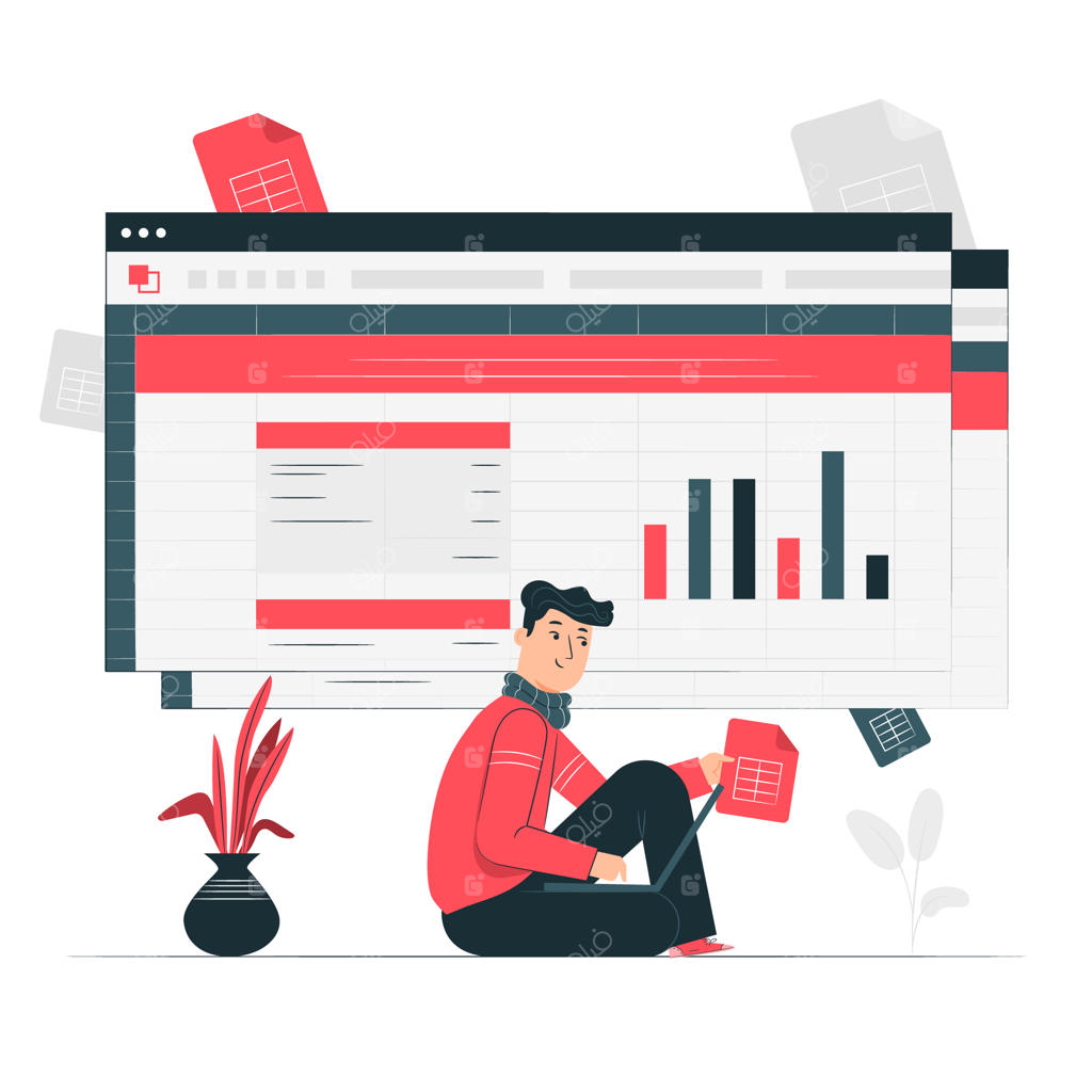 تصویری از مفهوم صفحات گسترده