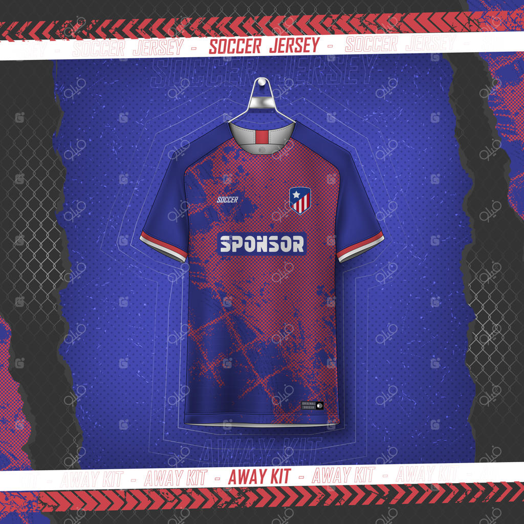 طراحی پیراهن فوتبالی برای تیشرت ورزشی سابلیمیشن