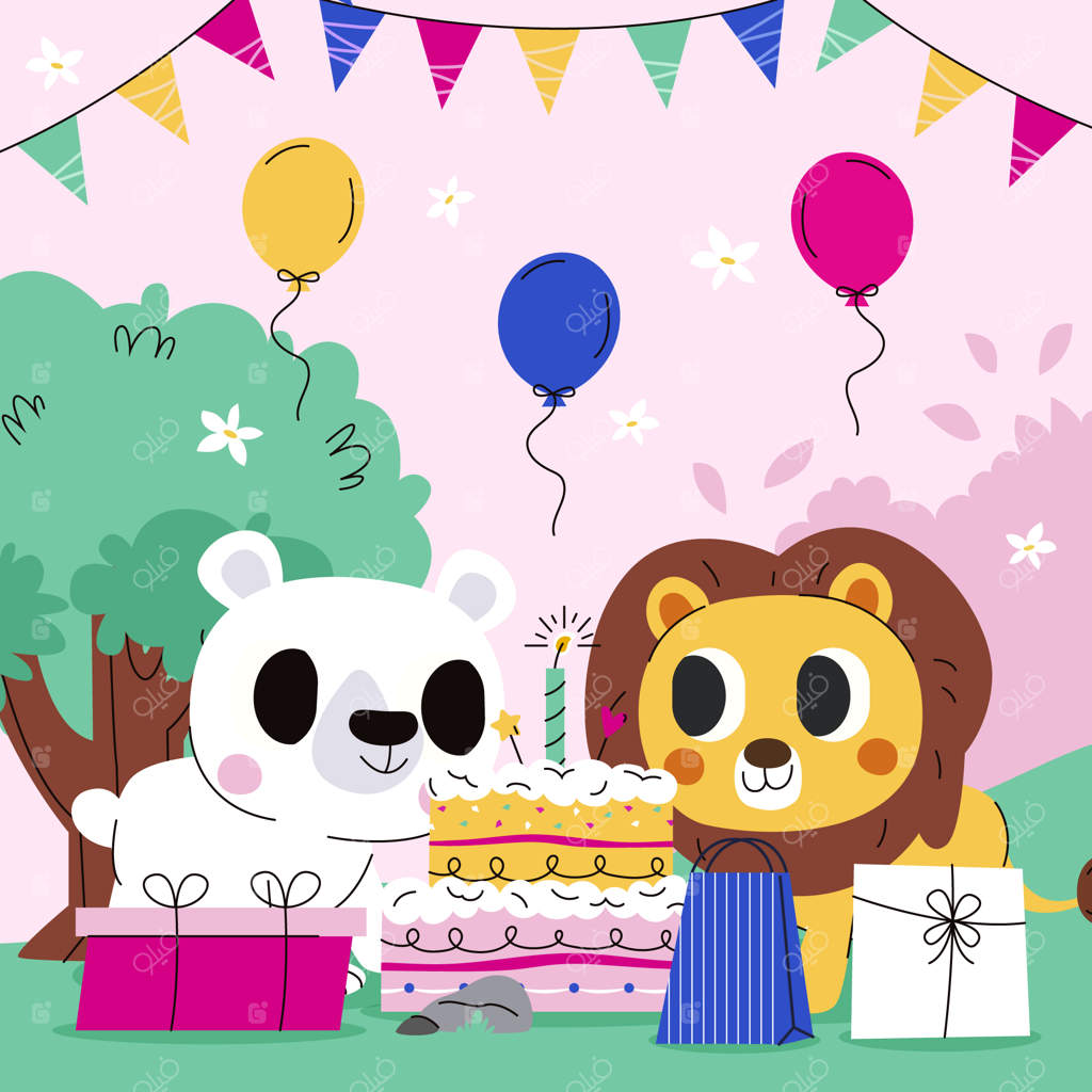 تصویرسازی تولد به شکل دستی