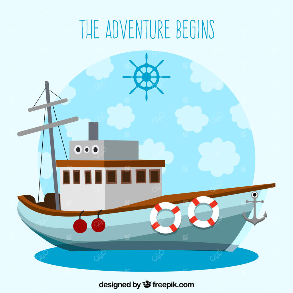 پس‌زمینه قایق مسطح