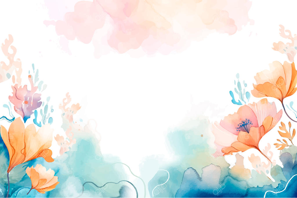 زمینه گل انتزاعی با آبرنگ
