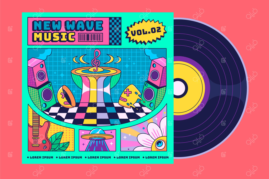 قالب جلد آلبوم موسیقی دست‌کشیده