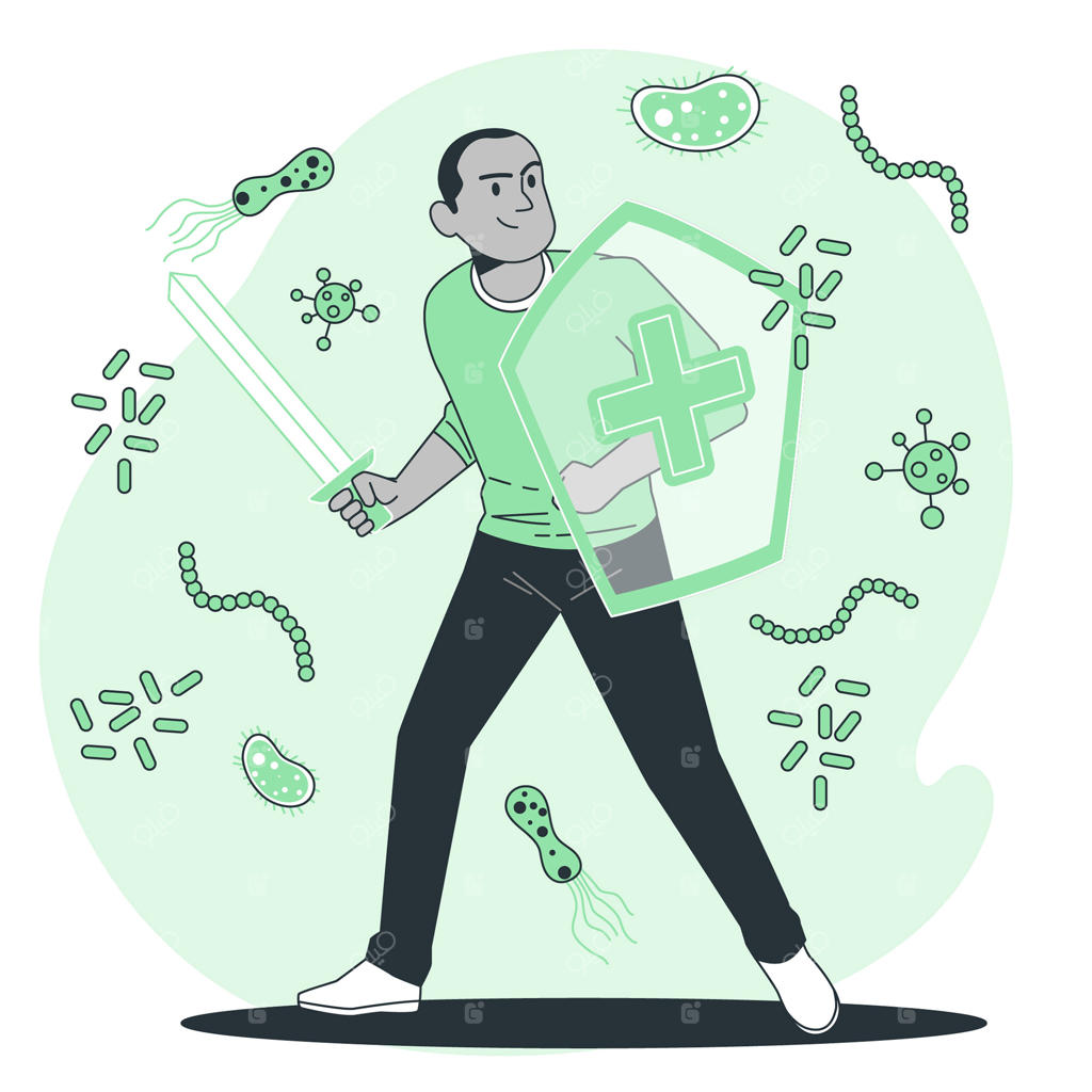 تصویر مفهومی از سیستم ایمنی