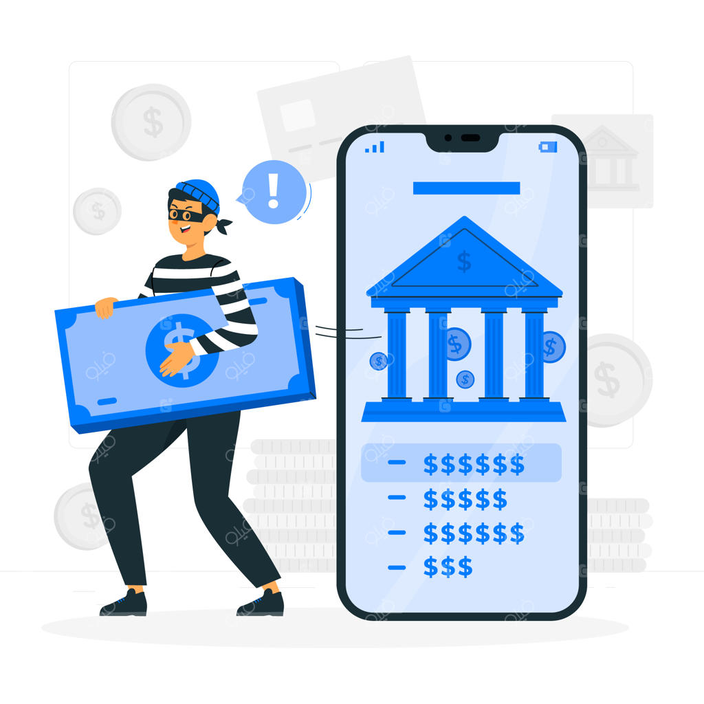 تصویرسازی مفهومی از جرایم دیجیتالی در صنعت بانکداری