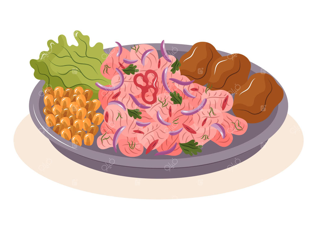 سـویچی خوشمزه به تصویر کشیده شده در بشقاب