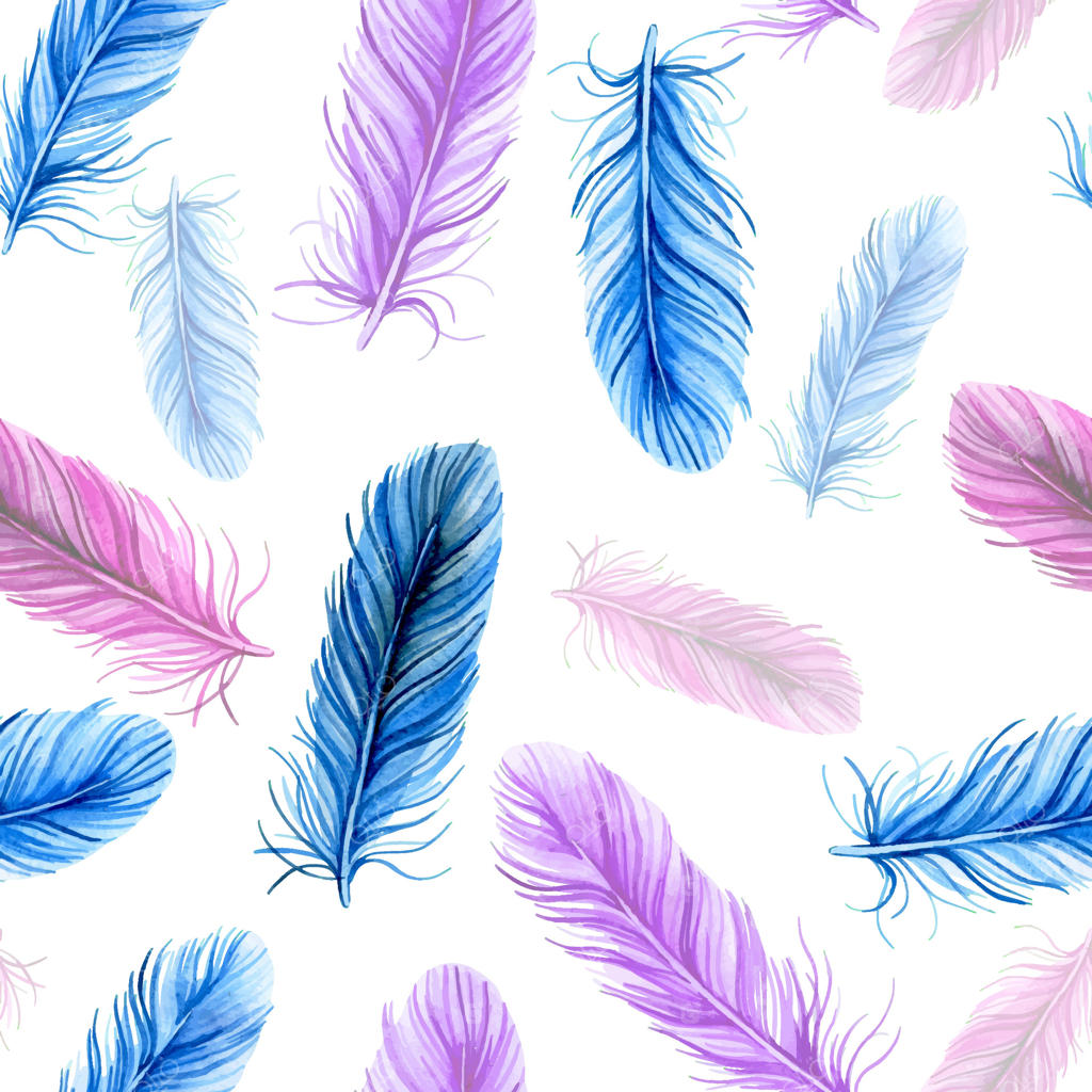 پترن پرهای زیبا و رنگارنگ برای پروژه‌های خلاقانه وکتور حرفه‌ای