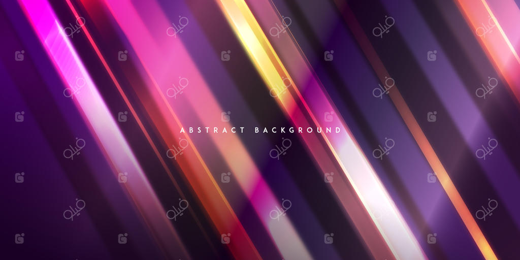 پس‌زمینه انتزاعی هندسی، رنگارنگ، شیک و روشن