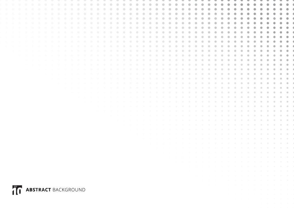 الگوی انتزاعی نقطه‌های خاکستری هافتون بر روی پس‌زمینه و بافت سفید.