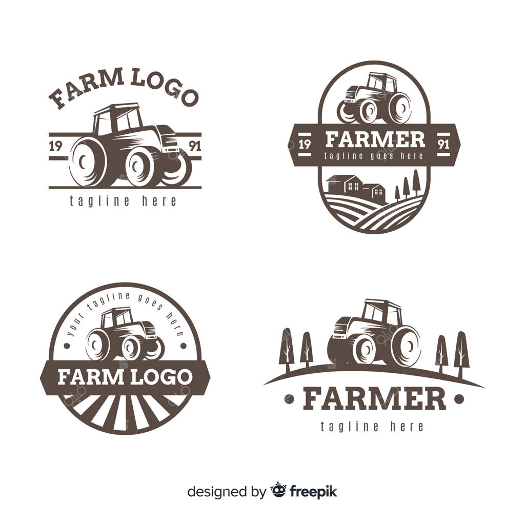 مجموعه قالب‌های لوگوی مزرعه تخت
