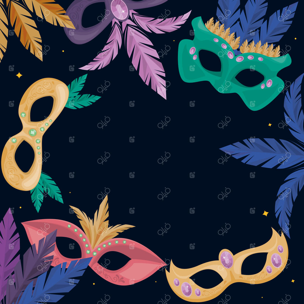 حاشیه ماسک‌های کارناوال ماردی گرا
