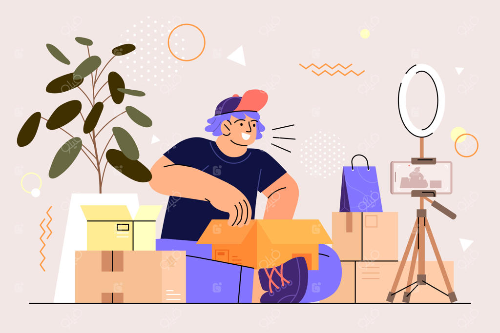 باز کردن جعبه به سبک طراحی تخت