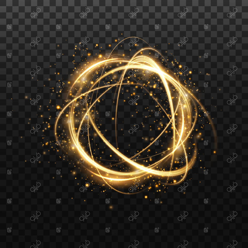 پس‌زمینه نوری انتزاعی و زیبا. جرقه‌های جادویی در پس‌زمینه تیره. نوارهای سرعت مرموز، افکت اکلیلی. درخشش پرتوهای کیهانی. خطوط نئونی سرعت و باد پرشتاب. جلوه تابان، انرژی قدرتمند.