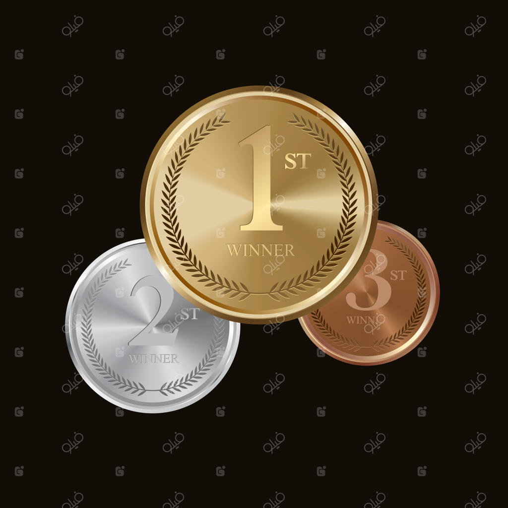 نشان یا برچسب VIP. رنگ طلایی. طراحی شیک و زیبا