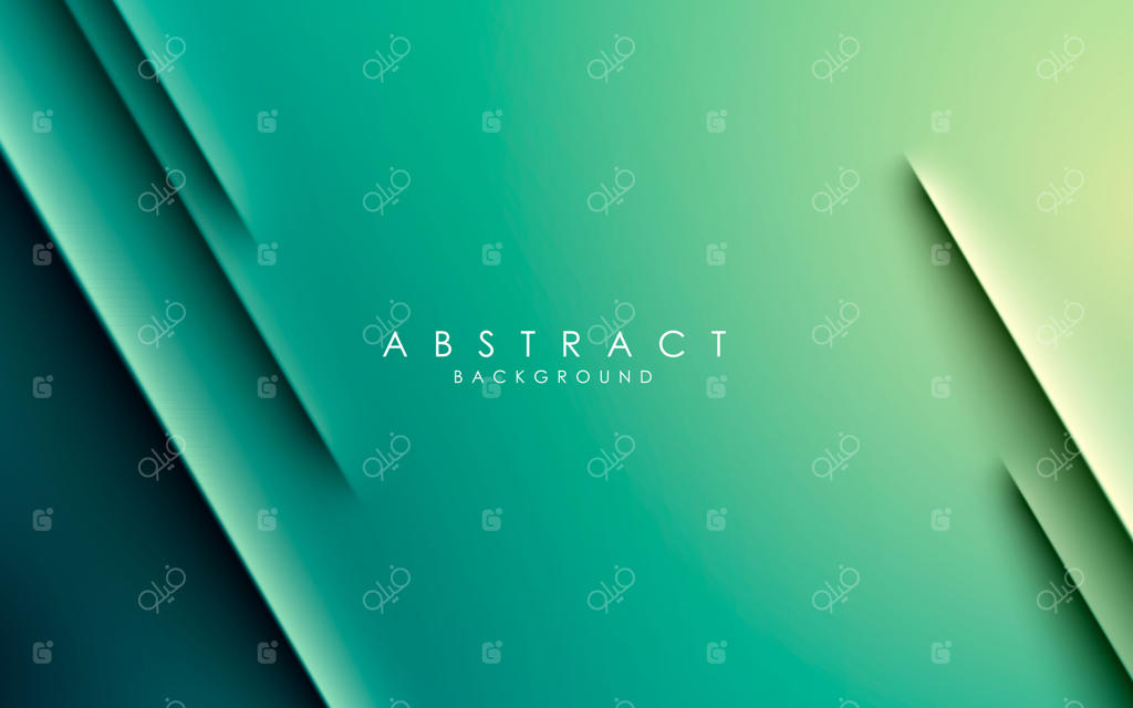 پس‌زمینه نواری مورب مدرن با گرادیان سبز