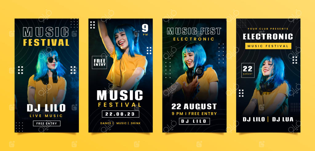 طراحی قالب جشنواره موسیقی