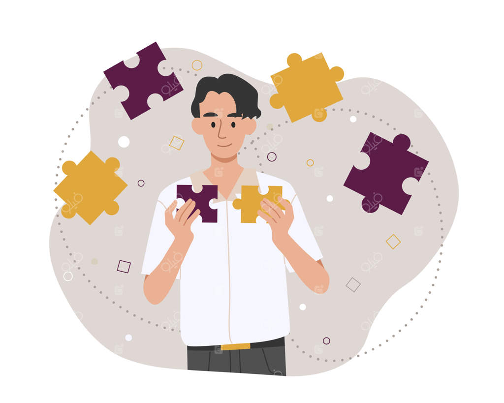 مردی که پازل‌ها را متصل می‌کند