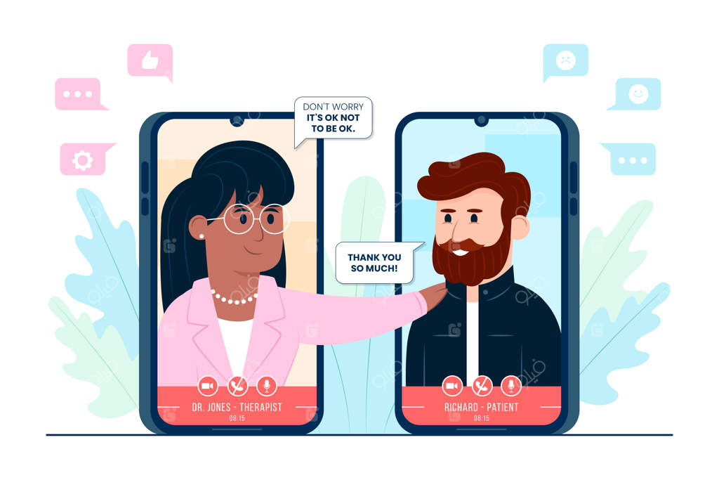 گفت‌وگوی تصویری مردم از طریق تماس ویدئویی