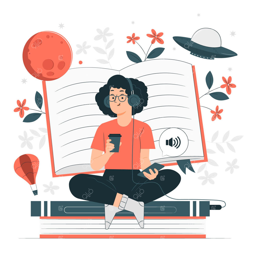 تصویرسازی مفهوم کتاب صوتی