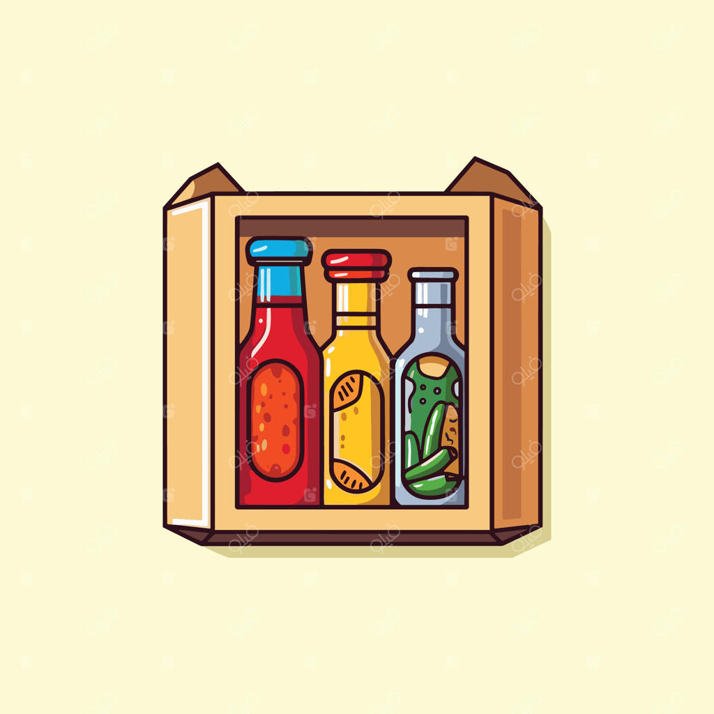 تصویر هدیه جعبه نمونه سس تند