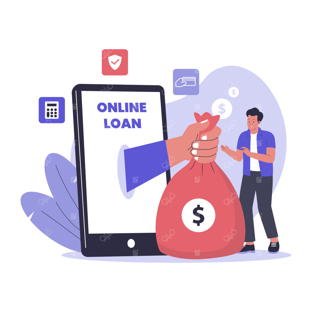 تصویرسازی مفهومی وام آنلاین