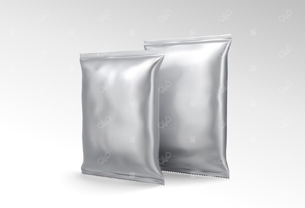 بسته فویلی نقره‌ای برای استفاده در طراحی و تصویرسازی سه‌بعدی